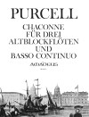 PURCELL Chaconne für 3 Altblocklöten (Flöten) u.Bc