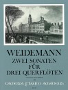 WEIDEMANN 2 Sonaten op.3/3+6 für 3 Querflöten