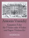 VRANITZKY Cassation in F major for 5 violas