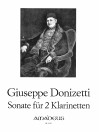 DONIZETTI Sonata in C major for two clarinets