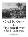 BRAUN Duo für 2 Bassetthörner oder 2 Klarinetten