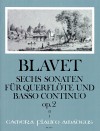 BLAVET 6 Sonaten op. 2 - Band II: 4-6 - Part.u.St.
