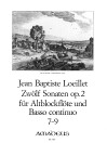 LOEILLET 12 Sonaten op. 2 - Band III: 7-9