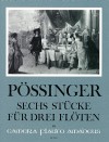 PÖSSINGER 6 Stücke op. 5 für 3 Flöten - Stimmen