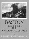 BASTON Concerto V C-dur - Part. und 1 Satz St.