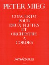 MIEG Concerto pour 2 flûtes et orchestre à cordes