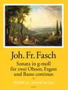 FASCH J.F. Sonata g-moll · Erstdruck