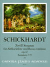 SCHICKHARDT 12 Sonatas op. 17 - Volume III: 7-9
