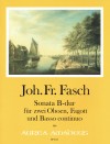 FASCH Sonata B flat major, FaWV N:B2,Score & Parts