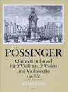 PÖSSINGER Quintett f-moll op. 3/2 - Part.u.St.