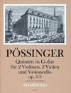 PÖSSINGER Quintett G-dur op. 3/3 - Part.u.St.