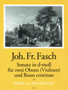 FASCH Sonata d-moll für 2 Oboen (Violinen) und Bc.