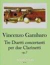 GAMBARO V. 3 Duos op.7 für 2 Klarinetten - Stimmen