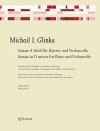GLINKA Sonata in D minor for piano and cello