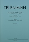 TELEMANN 6 Sonaten, Heft 2: Sonaten in h-moll