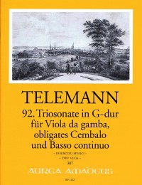 TELEMANN 92. Sonata a tre  G major (TWV 42:G6)