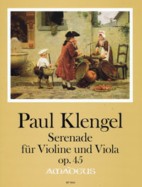 KLENGEL Serenade op. 45 for violin and viola