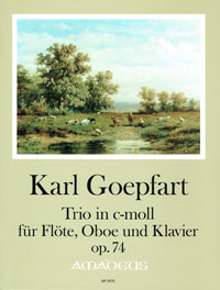 GOEPFART Trio c-moll op. 74 - Flöte, Oboe, Klavier