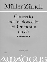 MÜLLER-ZÜRICH Concerto per Violoncello - Part.
