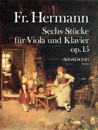 HERMANN F. 6 pieces op. 15 for viola and piano