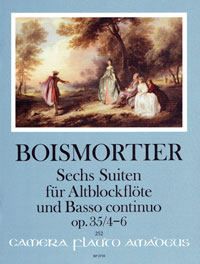 BOISMORTIER 6 Suiten op. 35 - Band II: 4-6